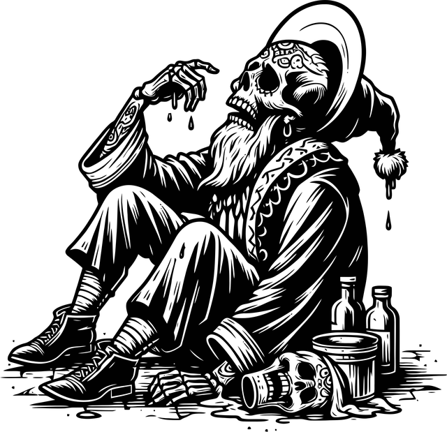 Free ai generated skeleton ghost vector