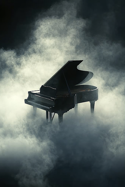 Free grand piano mist illustration