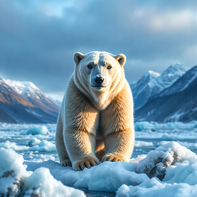 Free polar bear nature animal illustration