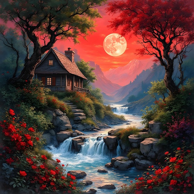 Heimat, Fluss, Nacht, Wald, Bachlauf