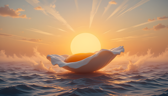Free fried egg ocean egg illustration