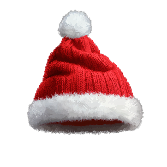 Free santa hat christmas cap festive accessory illustration