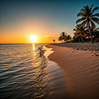 Free Ai Generated Beach illustration and picture