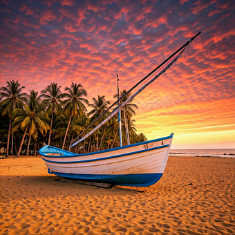 Free Ai Generated Sunset illustration and picture