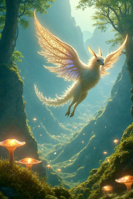 Free ai generated bird valley illustration
