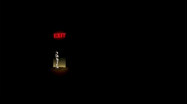 Download free HD stock image of Door Exit Free door exit robot illustration