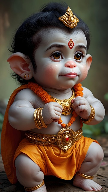 Free hanuman god hinduism illustration