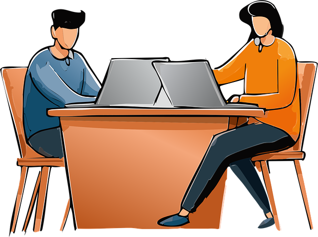Free working coworkers colleagues vector