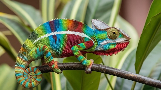 Free chameleon animal colorful illustration
