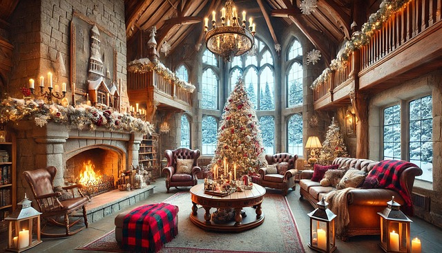 Navidad, Sala De Estar, Castillo