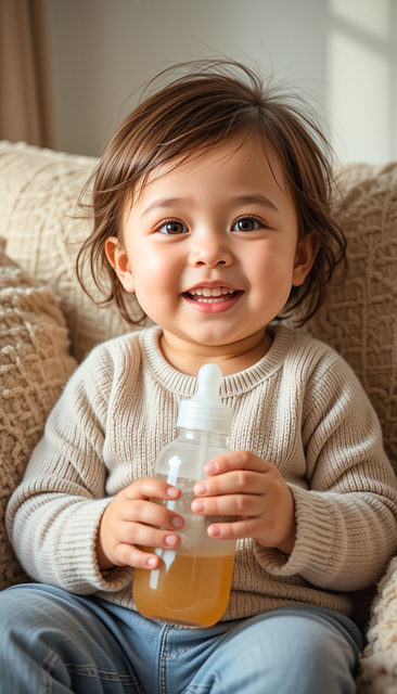Free generated to child baby bottles illustration