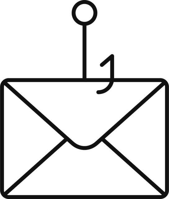 Free phishing message letter vector