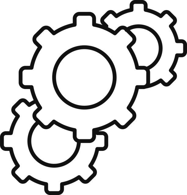 Free settings wheel icon vector