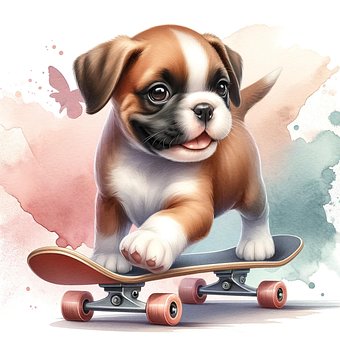 Free Dog Puppy illustration and picture