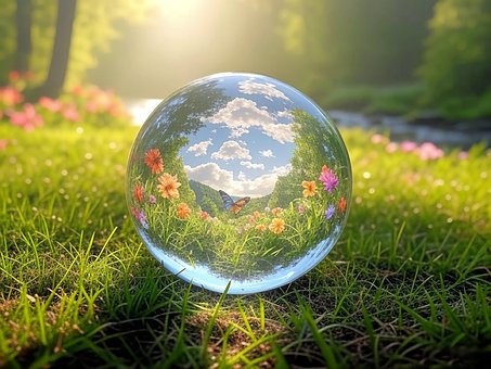 Natur, Globus, Schmetterlinge