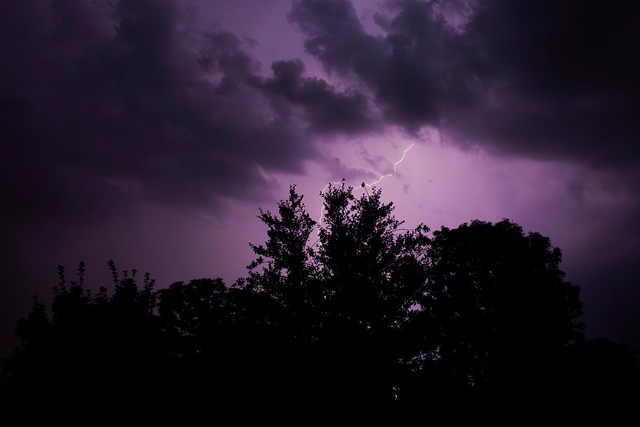 Gewitter, Blitz, Lila, Violett, Natur
