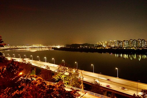 Seoul, Korea, Bri, Udsigt, Ai Genereret
