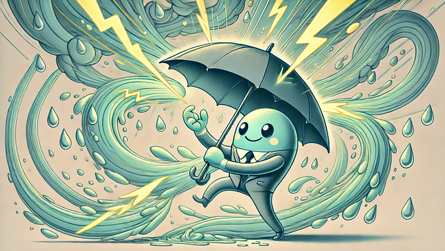 Free Storm Chaos Cheerful Character illustration and picture