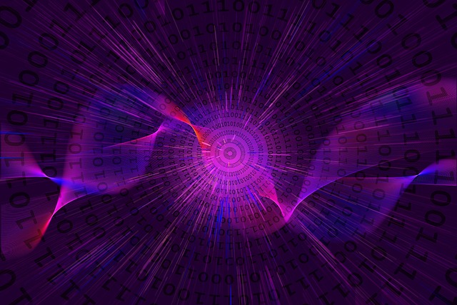 Free acceleration particles energy illustration