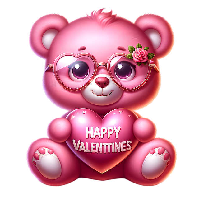 Free Valentine'S Day Pink Teddy Bear illustration and picture