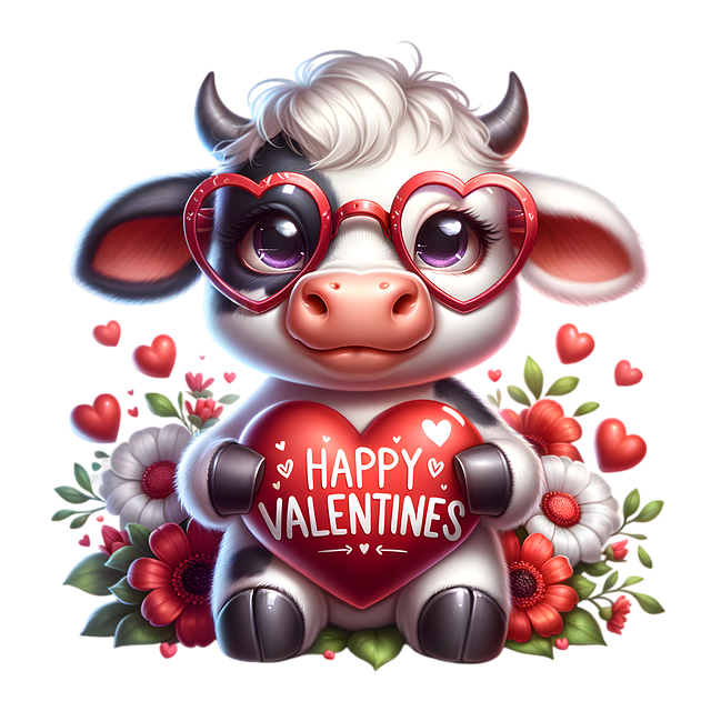 Free Valentine'S Day Cow illustration and picture