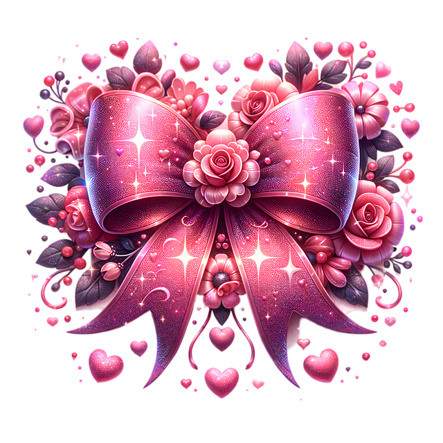 Free Valentine'S Day Pink Bow illustration and picture