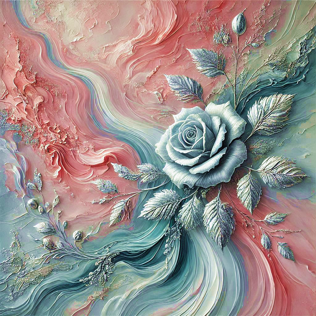 Flor, Rosa, Rosa Plateada, Rosado