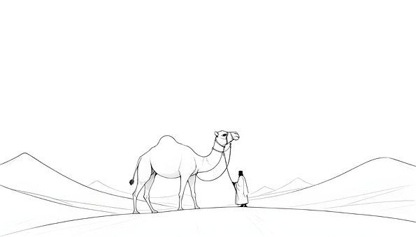 Kamel, Desert, Natur, Dyr, Landskab