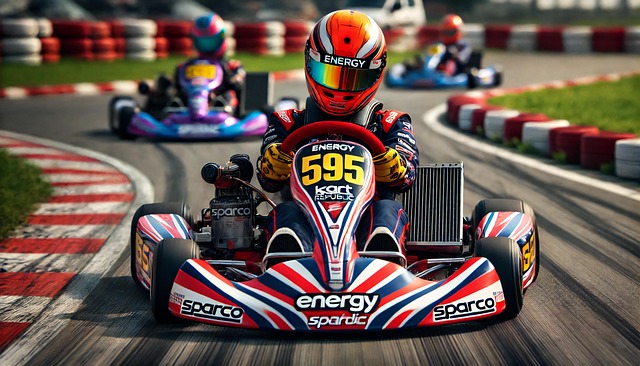 Free go-karts race racer illustration