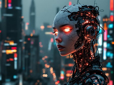Free Ai Generated Cyborg illustration and picture
