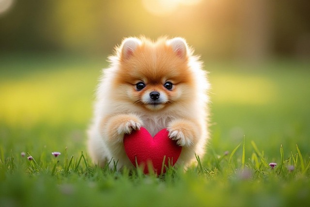 Free ai generated dog dwarf spitz illustration