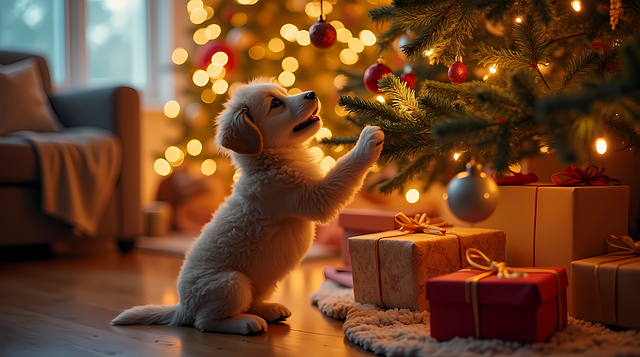 Ai Genereret, Hundehvalp, Nye År, Jul