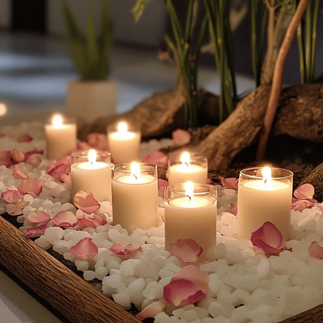 Free relaxation candle flame illustration