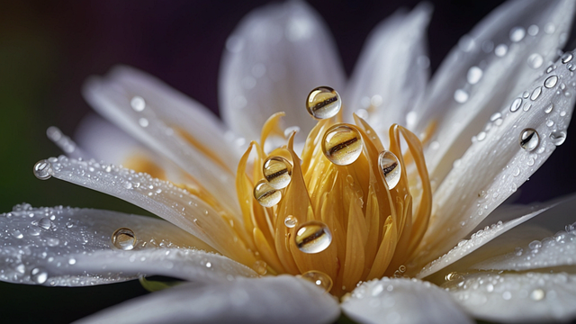 Blumen, Weich, Wassertropfen, Tautropfen