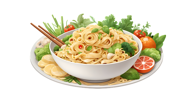 Free Noodle Vegetable illustration and picture