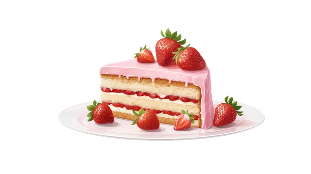 Free Strawberry Cheesecake illustration and picture