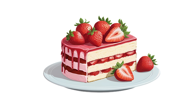 Free Strawberry Cake illustration and picture
