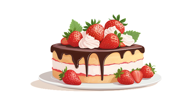 Free Strawberry Cake illustration and picture