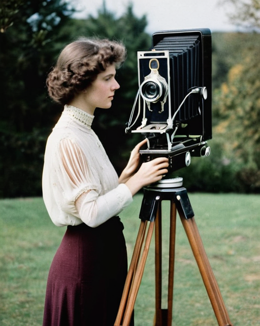 Free Woman Camera illustration and picture