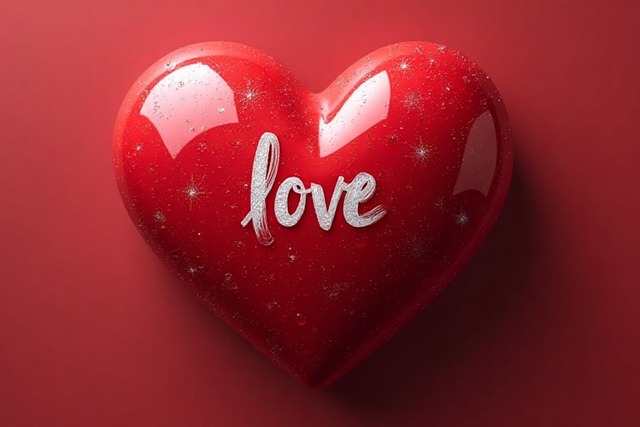 Free ai generated heart valentine's day illustration