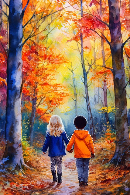 Free Forest Walk illustration and picture