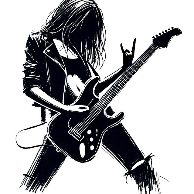 Free silhouette outline sketch illustration