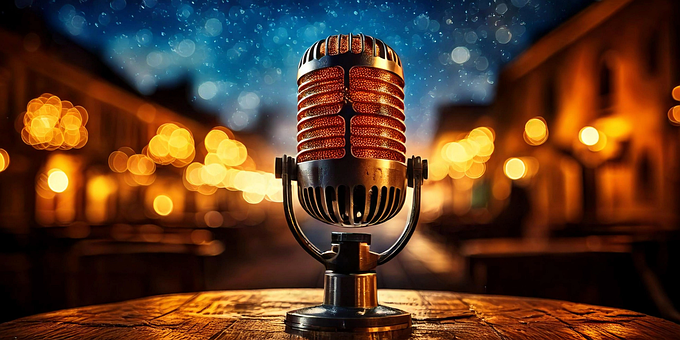 Free Night Podcast Night illustration and picture