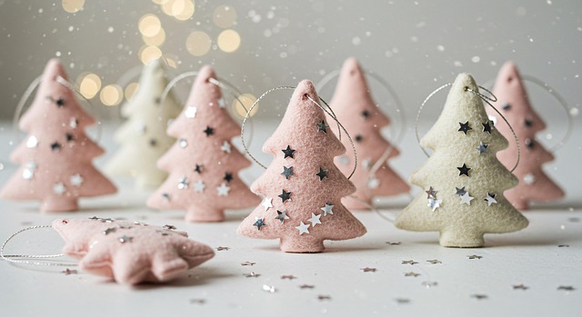 Free ai generated trees ornaments illustration