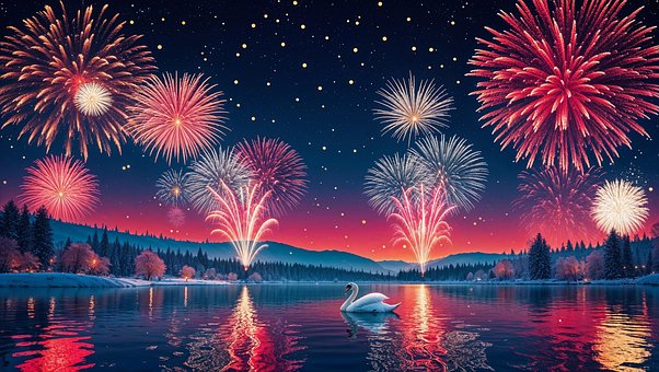 Free Sylvester Fireworks illustration and picture
