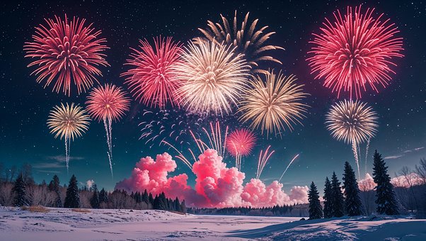 Free Sylvester Fireworks illustration and picture