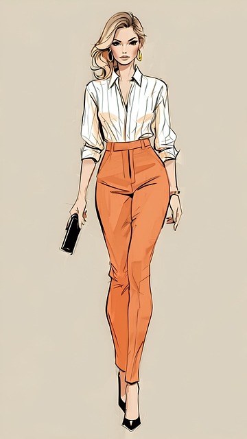Free fashion woman chic illustration