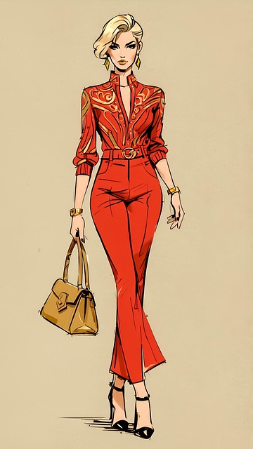 Free fashion woman chic illustration