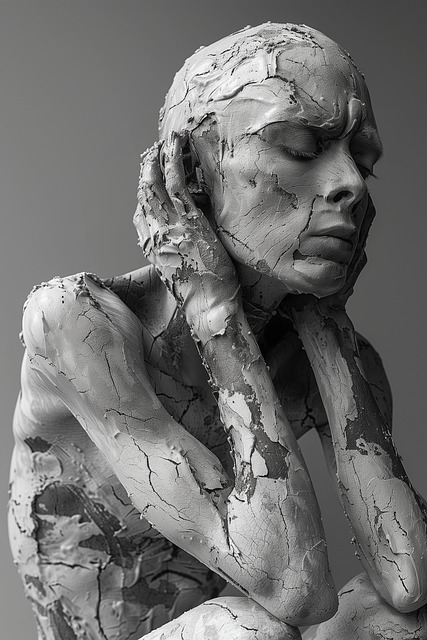 Free ai generated face alone illustration