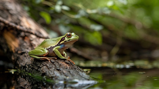 Free ai generated frog amphibian illustration